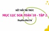 Mục lục SGK Toán 10 tập 2 Kết nối tri thức - Lý thuyết và bài tập Toán 10 tập 2 Kết nối tri thức